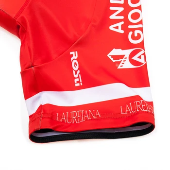 2019 EQUIPO de ANDRO Pro Cycling Jersey 12D Bicicleta Gel pantalones Cortos Ropa Ciclismo para Hombre Verano Seco y Rápido de Naranja Jersey Bicicleta Conjuntos de Camisetas