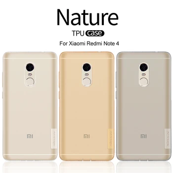 Para Xiaomi Redmi Note 4 Caso NILLKIN Ultra Fino Transparente Suave funda de Silicona Fundas Para Hongmi Redmi Note4 Teléfono de la Cubierta Posterior