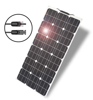 2*150W 5V/12V/24V Flexible Panel solar para RV/Barco/Coche/Casa Solar Batería de 12v 300W Cargador Solar Controlador de