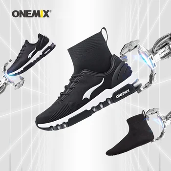 ONEMIX Nuevos Hombres del Cojín de Aire de Zapatillas de Formadores para Caminar Diseñador de las Tendencias de Tenis de Deportes al aire libre de Viaje Trail Calzado
