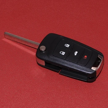 4 Botones de Cortar Plegable Llavero con mando a distancia las teclas del control Remoto Caso de Shell 13500222 aptos para el Chevrolet Camaro Equinoccio Cruze Malibu Sonic 2013