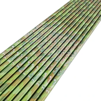 Pinals Verde CAMO de la Columna vertebral 400 tiro con arco de Carbono Flechas de 30 Pulgadas del Eje 4