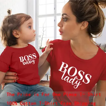 La familia coincidir la Ropa T-shirt de la Madre Y la Hija de Vestir a Linda Carta de impresión T-shirt niños bebé niños casual camiseta