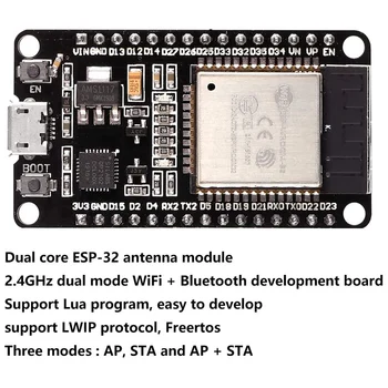 4PCS ESP32 la Junta de Desarrollo de ESP-32S Microcontrolador Procesador Chip Integrado CP2102 WiFi NodeMCU-32S ESP-WROOM-32