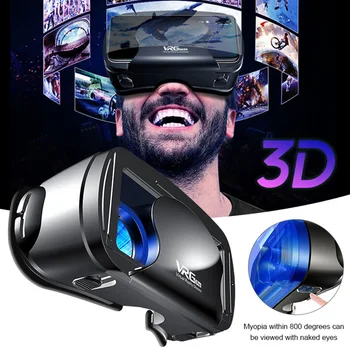 VRG Pro 3D VR, las Gafas de Realidad Virtual a Pantalla Completa Visual de Gran Angular VR Gafas De 5 a 7 pulgadas Smartphone Anteojos Dispositivos