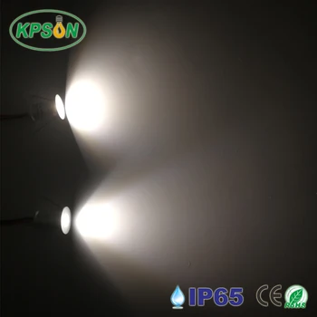 12V Led del Gabinete Mini Spot Luz de la prenda Impermeable IP65 de Empotrar luz hacia Abajo Armario Vitrina Luz de la Pantalla de 1W 6pc Con Conductor