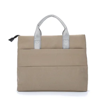Archivo Portable bolsa A4 mujeres bolso bolso de la Moda de algodón maletín Masculino femenino de la oficina de negocios salas de reuniones promocionales de encargo de la bolsa de