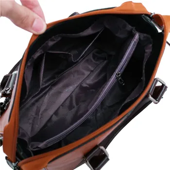 4PCS/ nuevo bolso de las señoras de la alta calidad de la tendencia de la bolsa casual bolsa de Mensajero de metal de la borla de la bolsa de diseñador de marca paquete de