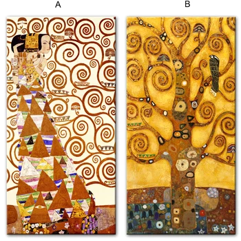 Gustav Klimt Árbol De La Vida Lienzo De Pintura De Carteles Imprime Quadros De Arte De Pared Con Reproducciones De La Imagen De La Sala De Decoración Para El Hogar Cuadros