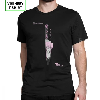 Waifu Knifu Yuno de Mirai Nikki T-Shirts para Hombres Gasai Futuro de la Lechería Japonés Yandere Tela de Algodón de la Camiseta de Manga Corta Camisetas