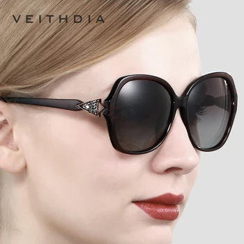 VEITHDIA de las Mujeres gafas de Sol Polarizadas Lente de Gradiente de Lujo de las Señoras del Diseñador de Gafas de sol Gafas de Accesorios Para Mujeres 3068