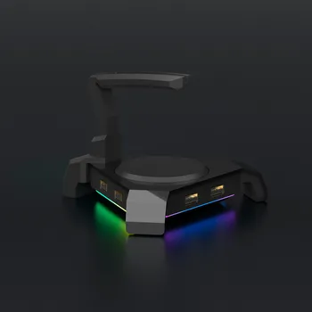Hub USB MOTOSPEED Q20 Gaming Mouse Bungee soporte de Cable Con 4 Puertos USB Hub de 4 LED Modos de Color RGB de Iluminación