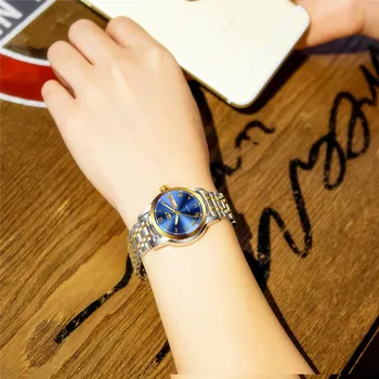 2019 LIGE Mujer Relojes de Oro Rosa de la parte Superior de la Marca de relojes de Lujo de las Mujeres de Cuarzo de la prenda Impermeable de las Mujeres reloj de Pulsera de las Señoras de las Niñas Relojes Reloj