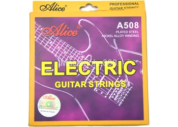 10 Conjuntos de Alice A508 Guitarra Eléctrica Cadenas de 1º a 6º de Acero Chapado en Aleación de Níquel Herida Cadenas de Libre Shippng