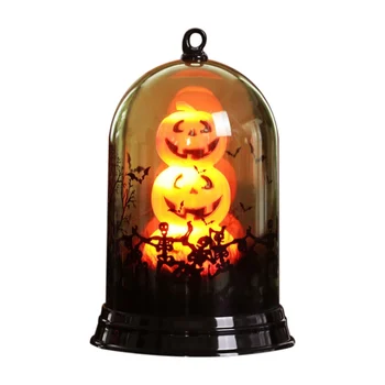 LED Linterna de Calabaza de Halloween Bruja Gato Negro Sombra Signo de la Lámpara Para el Partido de la Sala de estar del Dormitorio Decoración de la Oficina Única de Regalos de la Luz