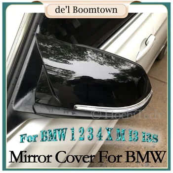 Nuevo Coche negro Brillante Ala Cubierta del Espejo de Visión Trasera Para BMW F20 F21 F22 F30 F32 F36 X1 F87 M3 2012 2013 2016 2017