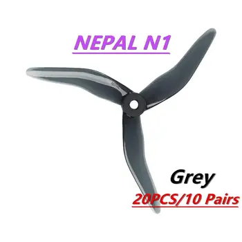 RCtown 20 pcs /10 Pares DALPROP Nepal N1 5143 Drone FPV Hélice de 3 palas CW CCW POPO Freestyle para RC Drone FPV Carreras 51433