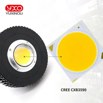 Realmente la producción del CREE CXB3590 100W Ciudadano 1212 COB LED Crecen la Luz de Espectro Completo de Crecimiento de la Lámpara para las Plantas de la Tienda de Hidroponía