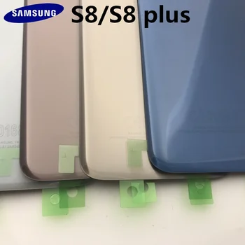 Original nuevo Panel Posterior de la Batería de Vidrio de la Puerta Trasera de la Cubierta Para Samsung Galaxy S8 G950 S8plus G955 Pre-etiquetas adhesivas+herramientas