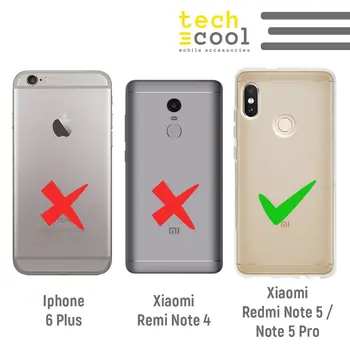 FunnyTech®funda de Silicona para el Xiaomi Redmi Nota De 5 / Nota 5 Pro l Entre nosotros impostora? Transparente