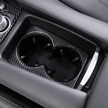 Para Mazda 6 Atenza 2019 2020 Coche Estilo ABS Interior del Coche Delantero Titular de la Copa del Panel de Pegatinas de Lentejuelas Cubierta de Automóviles Accesorios
