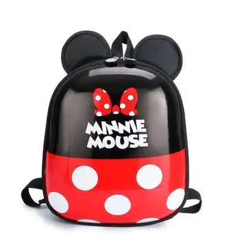 Nuevo de Disney Animado de Mickey Mouse Minnie Mochila para las Niñas de Bebé de Silicona Impermeable Mochila de Alumnos de la Escuela Primaria Cartera