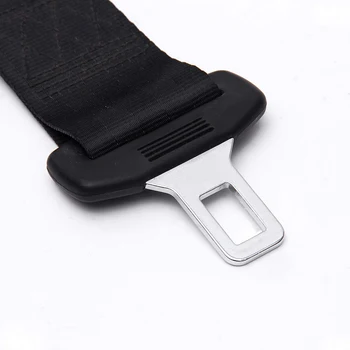 2Pcs Universal Extensor de Cinturón de Seguridad del Coche de Seguridad del cinturón de seguridad de 23mm de Larga duración Negro de extensión para cinturón de seguridad de Automóviles de Tipo D Con Seguridad