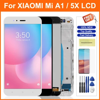 Pantalla Lcd Para Xiaomi Mi A1 MiA1 Pantalla LCD de Pantalla Táctil Con Marco Digitalizador de Reemplazo Para Xiaomi Mi 5X Mi5X Lcds