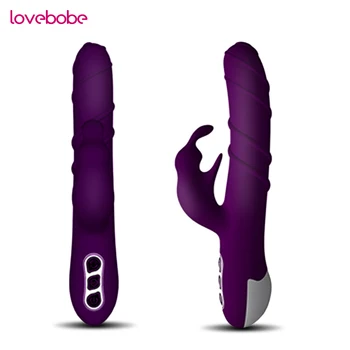 Lovebobe vibrador del conejo 360 consolador rotación usb juguetes sexuales para mujeres grandes vibrador productos vagina juguetes sexuales estimulador de clítoris de juguete