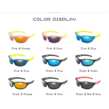 Nuevo Polarizado Niños Ciclismo Gafas de Sol Niños de las Niñas de Bebé de Calidad de Deporte Gafas de sol de los Niños UV400 Gafas con el Caso