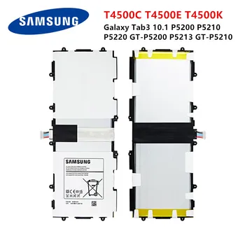SAMSUNG Original de la Tableta T4500C T4500E T4500K 6800mAh batería Para Samsung Galaxy Tab3 P5200 P5210 P5220 P5213 Baterías