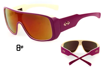 QUE HERMOSURA de 2018 Deporte Escudo de Gafas de sol de los Hombres de la Marca del Diseñador Clásico de UNA sola PIEZA de Conducción Masculina Plaza de Gafas de Sol de Tonos oculos OM283B