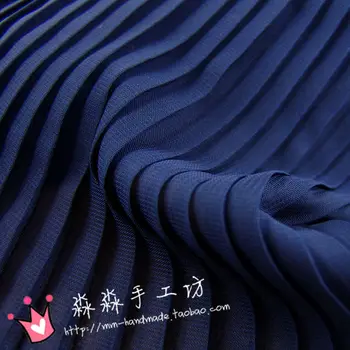 1psc multi-color de la Gasa Plisada de tela plisada de tela de color sólido para órgano vestido de falda aplastado (plisado 0,5 m)