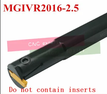 MGIVR2016-2.5 CNC Ranurado Interior Torno de soporte de la Herramienta, de 2,5 mm de Ancho de Ranurado & Despedida de Corte de la Herramienta de soporte Para MGMN250 Inserta