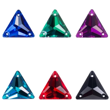 QIAO Posi Calidad de Coser En Piedra 10Colors de Cristal de diamante de imitación de Accesorios de Costura DIY de Prendas de Vestir elaboración de Artesanías Desig