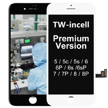 TW-incell Para el iPhone 5S SE 6 Plus Pantalla LCD Tianma el Reemplazo de la Pantalla Táctil Para el iPhone 7 7 8 8 Plus LCD Para el iPhone X