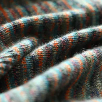 Invierno nuevos estilos elegantes de la cachemira de cuello alto suéter de las mujeres de punto grueso cálidos jerséis de manga larga elegante suavidad puente