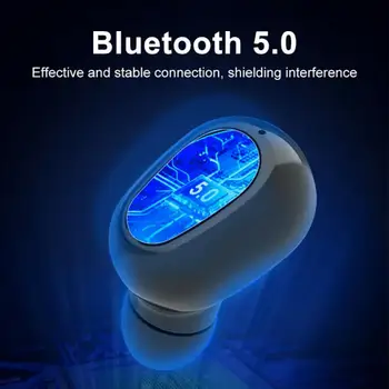 Inalámbrica Bluetooth 5.0 Auriculares Auriculares Mini En la Oreja los Auriculares Estéreo TWS de Auriculares con estuche de carga para el iPhone Xiaomi Samsung
