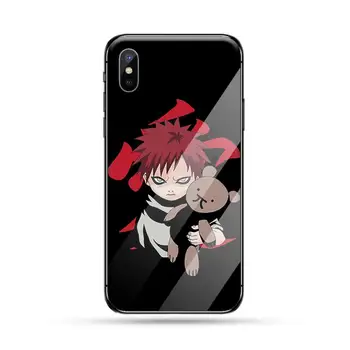 Anime NARUTO Gaara Caso de Teléfono de vidrio Templado Para el iphone 6 6S 7 8 plus X XS XR 11 PRO MAX