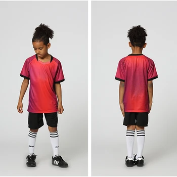 De alta Calidad camisetas de fútbol de 2018 2019 niños de jersey de fútbol de entrenamiento de vestir en blanco para hombres camisetas de fútbol de conjunto de los niños de fútbol conjuntos de uniformes