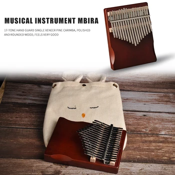 Instrumento Musical de 17 Teclas de Kalimba Pino Pulgar Dedo Piano Multi-funcional, Práctico, Duradero, Cómodo Africano Sanza Mbira