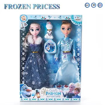Anime 3pcs Disney Congelado Kawaii Muñecas de Frozen 2 la Princesa Elsa Anna Olfa Bebé de Plástico Figura Muñecas para las Niñas Año Nuevo Regalo de Juguetes