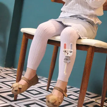 Niña Leggings Bebé de Algodón de Punto 3D Estilo de Pantalón de Tobillo-longitud Flexible más Cálido Niño Legging de Primavera, de Otoño de los Niños de Nueve Pantalones