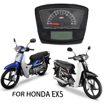 Motocicleta Odómetro Velocimetro Medidor Digital del LCD Indicador del Velocímetro Para HONDA EX5