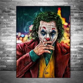 Pintura en tela, Bromista Arte de la Pared Carteles y Grabados Joker de la Película de Comics, Dibujos Imprimir Moderna Decoración casera de la Pared Cartel de Cuadros