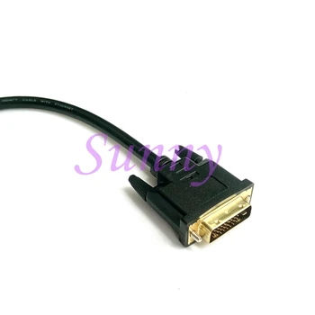 Chapado en oro DVI 24+1 Macho a 2 * HDMI de 19 Pines Hembra Splitter Cable del Adaptador de cable HDMI para HDTV LCD DVI-D HDMI conversión 1080P