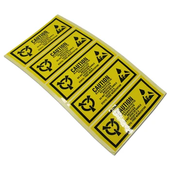 300pcs/Lot Antiestático Advertencia de Embalaje de la etiqueta Engomada Para la Sensible Electrónica ESD Precaución Recordatorio de la etiqueta Engomada auta-Adhesivo de la Etiqueta del Paquete