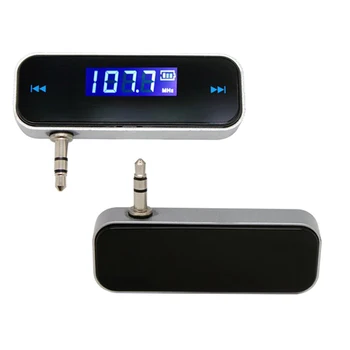 NOYOKERE Mini Transmisor Inalámbrico de 3,5 mm En el coche Música de Audio del Transmisor de FM Para el iPhone 6S Plus de Samsung del iPad de MP3 de Coche Transmisor