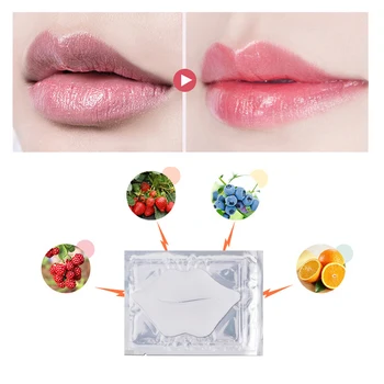 EFERO de Cristal de Colágeno Labio Máscara de Parches para los Labios Atención Moisturing Nutritiva Anti-Arrugas de Envejecimiento Aumentador de Labios de la Bomba de Pastillas de Parche