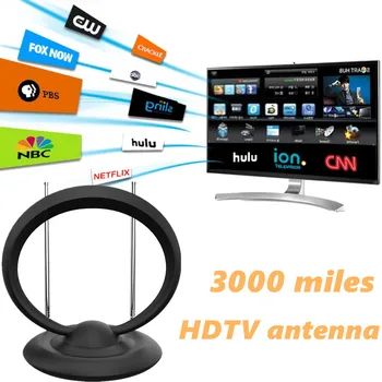 2020 nueva cubierta de la antena para el Receptor de tv digital 3000 Millas HDTV Antena con Amplificador de Surf Fox 4k DVB-T2, isdb-t antena de satélite